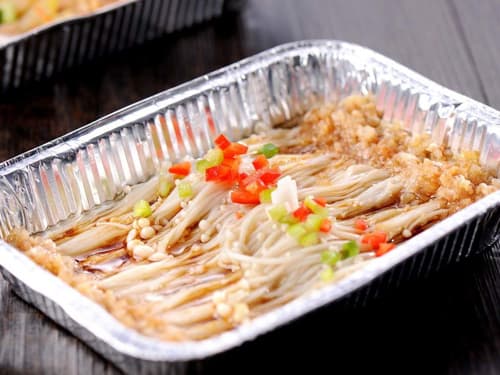 吉县锡纸烤金针菇